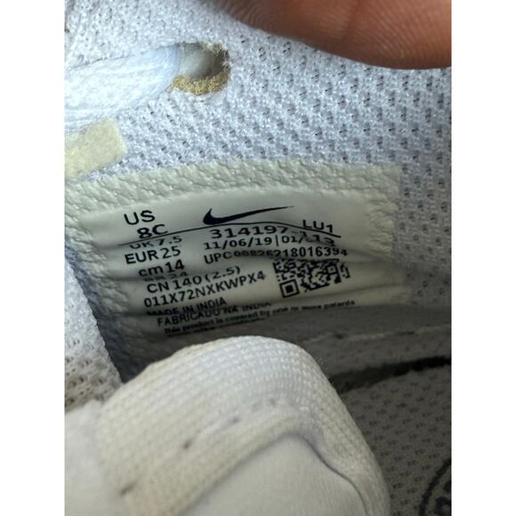 Nike Air Force 1 Mid ‘Triple White’ Toddler Sneakers - SZ 8 C - Picture 14 of 14